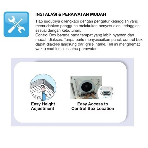 Ac Daikin Cassette Non Inverter 2PK SCC50AVL (8-Flow) - Image 4