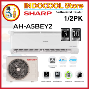 Sharp Ac 1/2PK AH-A5BEY2 Garuda Series - Coanda Airflow - R32 - GoldFin