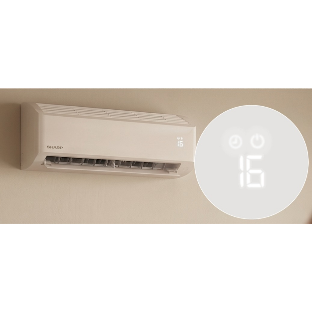 Ac Sharp Split 1PK AH-A9DEY - LED Display - Garansi Resmi Garuda Series - Sleep Mode - Turbo Cooling - Image 4