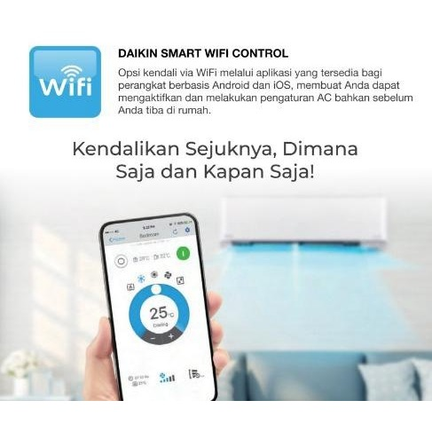 Ac Daikin ZETA Inverter 1 PK FTKZ25 Thailand (Wifi) - Image 3